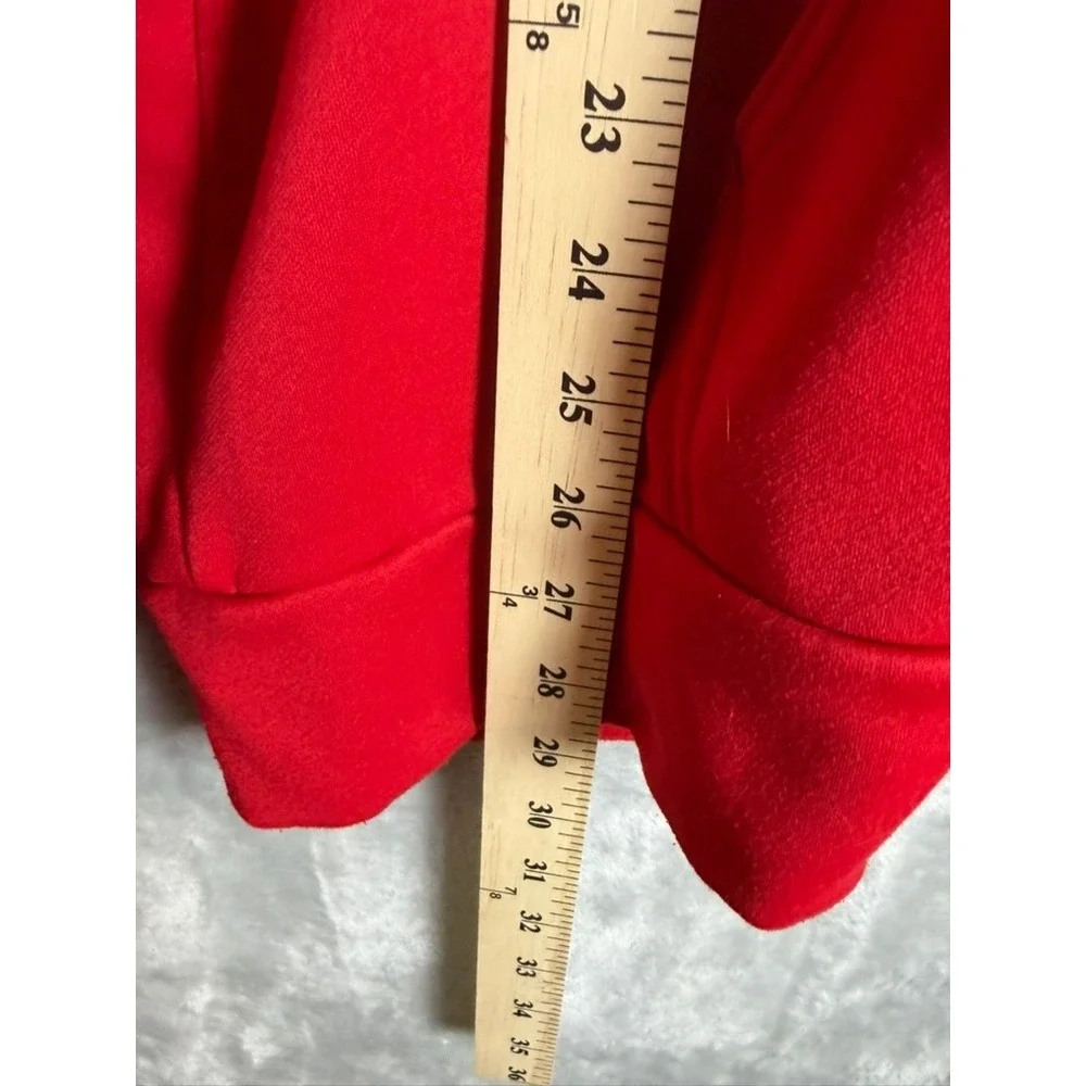 THE NORTH FACE Hoodie Mens XL Red Black Logo Pullover Fleece Pocket